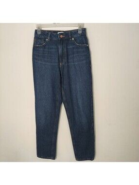 Dynamite Claudia High Rise Straight Leg Mom Jeans Organic Cotton Size 24